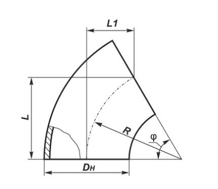 Отводы штампосварные ТУ 1469-002-14946399-2006