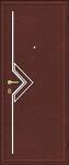 Дверь на заказ стальная с металлической отделкой (Модель №110)