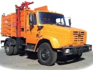Мусоровоз с боковой загрузкой ЗИЛ ко-449-12 Мусоровоз с боковой загрузкой ЗИЛ ко-449-12