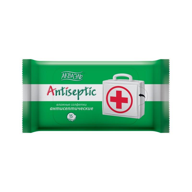 Влажные салфетки Акваэль Antiseptic