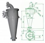 Гидроциклон с футеровкой из карбида кремния ГЦК-360