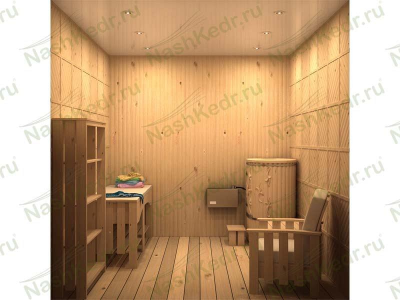Массажный SPA кабинет с кедровой бочкой Массажный SPA кабинет с кедровой бочкой