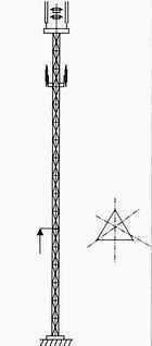 Антенная опора трехгранная Олимпийский проект