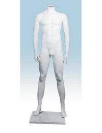 Манекен импортный мужской белый без головы, с руками, ногами арт.CGE-07