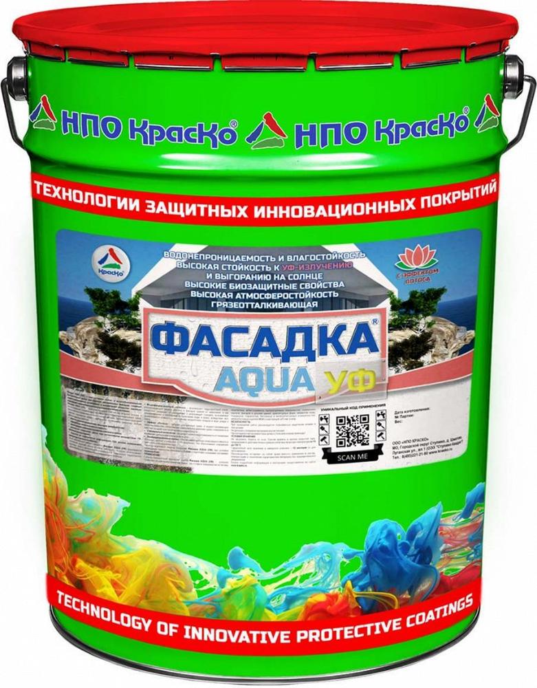 Фасадка AQUA (УФ) — cветостойкая грязе- и водоотталкивающая краска для фасада без запаха, 20кг