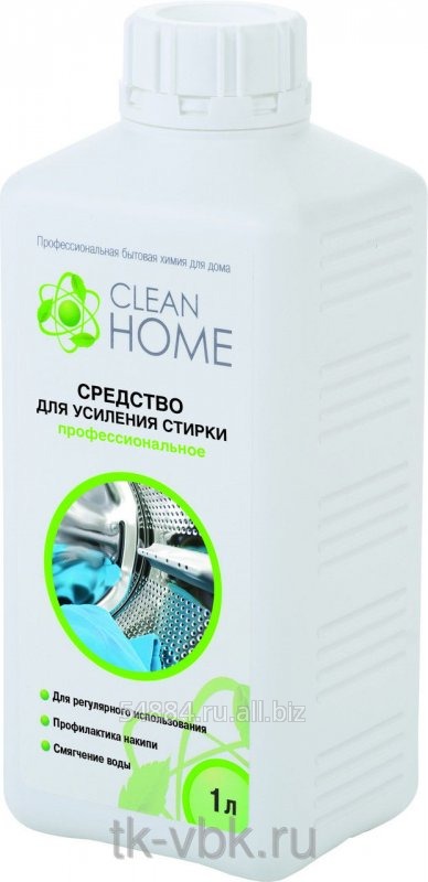 Средство для усиления стирки профессиональное 1л CLEAN HOME