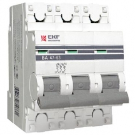 Выключатель автоматический 3п  32А C 4,5kA  ВА 47-63 PROxima (под опломбировку) (mcb4763-3-32C-pro)E
