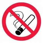 Знак безопасности &quot;Курить запрещено&quot; 15х15см