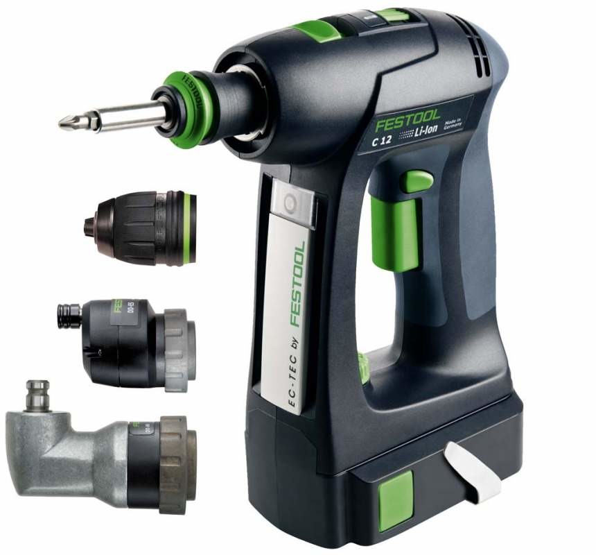 Аккумуляторная дрель-шуруповерт FESTOOL C 12 Li 1.5 Set Box