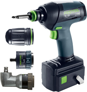 Аккумуляторная импульсная дрель-шуруповерт FESTOOL TI IMPACT 15 Li 3,0 Set