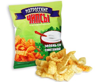Чипсы зелень со сметаной Матросские