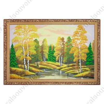 Картина Осенний пейзаж багет гипс №6 40х60 см