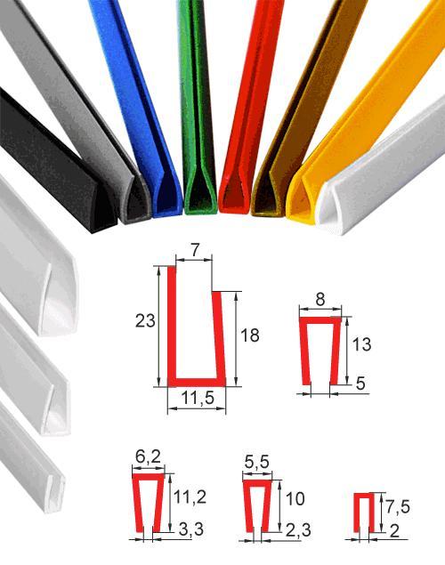 П-образный клемм-профиль из ПВХ