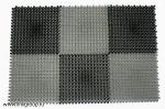 Коврик ТРАВКА 38х57 см, черно-серый