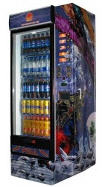Автомат по продаже прохладительных напитков. Торговый автомат, позволяющий в автоматическом режиме продавать охлажденные напитки в полиэтиленовых бутылках емкостью 0,5 л или в жестяных банках емкостью 0, 33 и 0, 5 л. Автоматы по продаже штучных товаров
