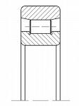 Подшипники однорядные без бортов