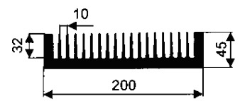 Профиль гребён. БК-231(566063) длина 2,0 м