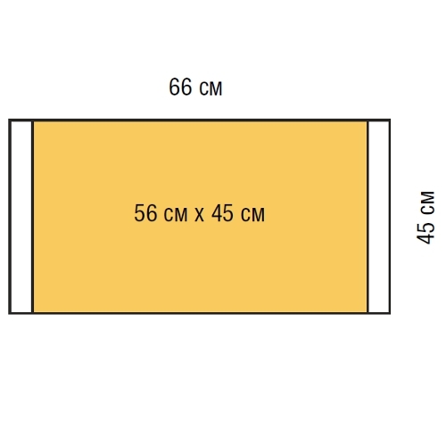 Разрезаемые антимикробные пленки с иодофором (общий размер 66х45 см, операционное поле 56х45 см) 10 шт/уп 6650 Ioban 2