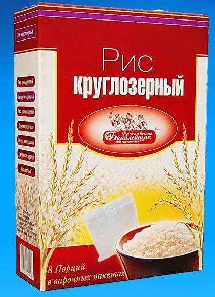 Рис круглозерный в варочных пакетах