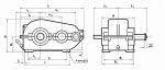 Редукторы цилиндрические двухступенчатые горизонтальные типа РМ