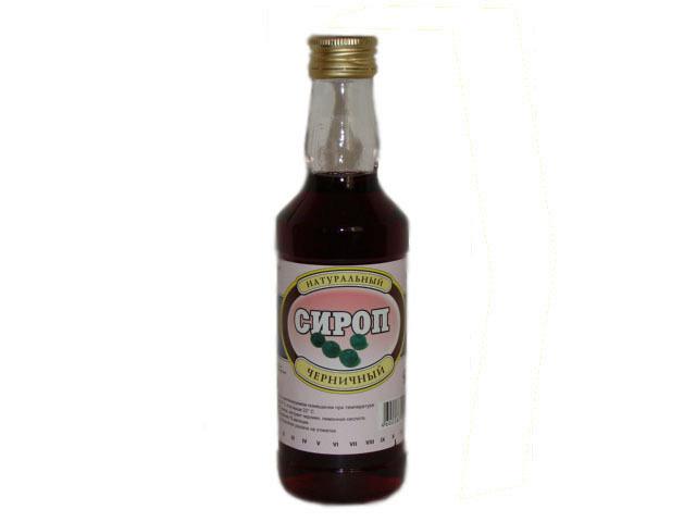 Сироп натуральный Черничный Сироп натуральный Черничный