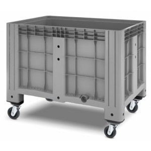 Цельнолитой пластиковый контейнер iBox 1200 х 800 (сплошной, на колесах) арт: 11.602F.91.PE.C12