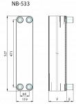 Пластинчатый теплообменник NB-533