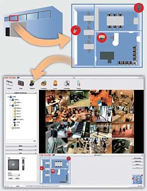 Профессиональное программное обеспечение Net Hunter IP компании Mitsubishi для создания масштабных гибридных/IP-видеосистем