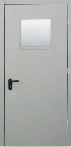 Дверь противопожарная металлическая со светопрозрачным заполнением ДП-01-ДЛ-(EI60)-О Дверь противопожарная металлическая со светопрозрачным заполнением ДП-01-ДЛ-(EI60)-О