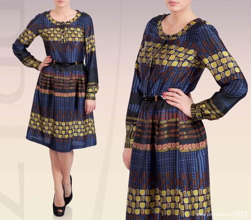Платье текстильное 21022
