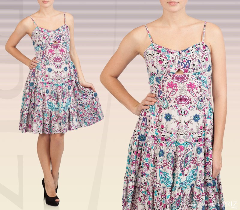 Платье текстильное 7062