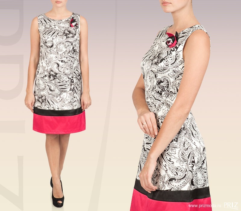 Платье текстильное 21010