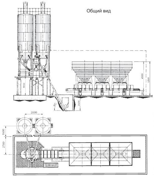 Бетоносмесительный автоматизированный завод