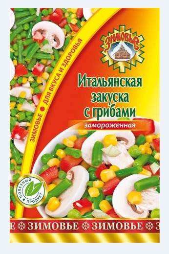 Итальянская закуска с грибами замороженная Зимовье