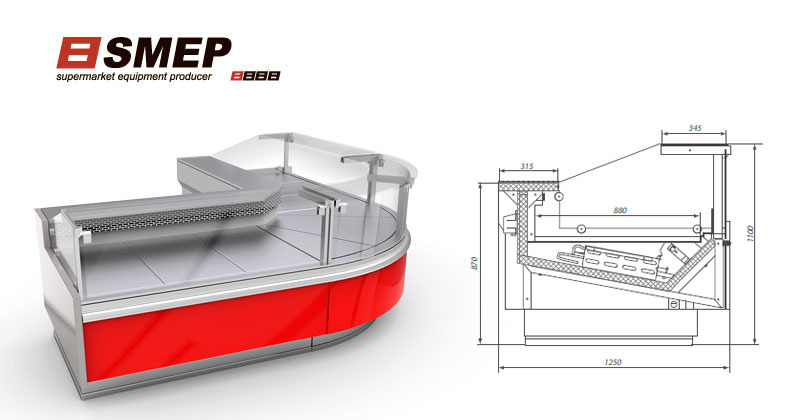 Холодильная витрина SMEP Calipso