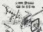 Механизм переключения передач коробки передач АЗЛК 2137