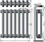 Радиаторы чугунные,секционные  МС140М2 высотой 300-500  пр-во Н.Тагил,Минск