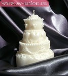Свадебная свеча в форме Торта