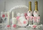 Свадебные наборы Французская роза GOLD, розовый