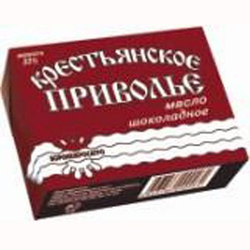 Масло сливочное десертное шоколадное  «Крестьянское приволье» 53%