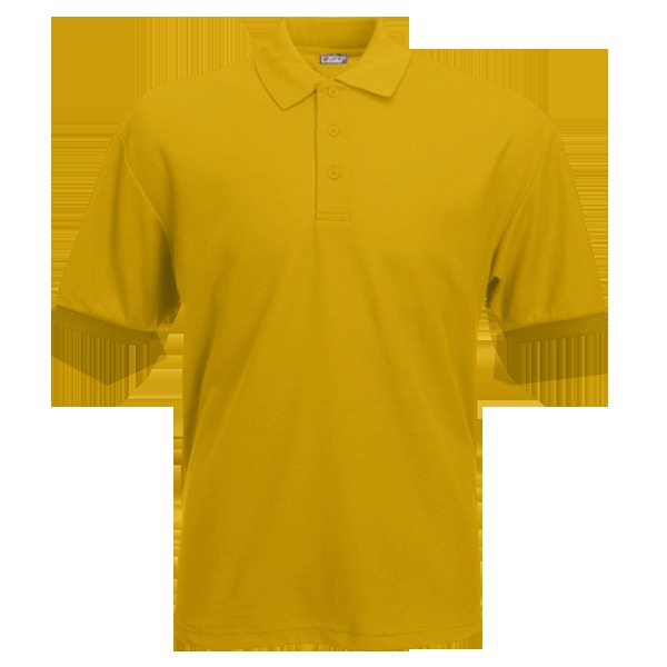Рубашка поло BASE 212, желтого цвета с короткими рукавами