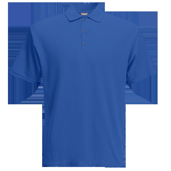 Рубашка поло BASE 211, ярко-синего цвета с короткими рукавами