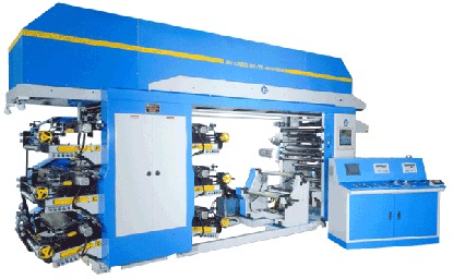 Флексографическая машина для нанесения шести-цветной печати