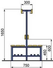 Скамья для раздевалок
