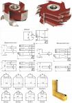 Комплект фрез для изготовления оконных блоков со стеклопакетами