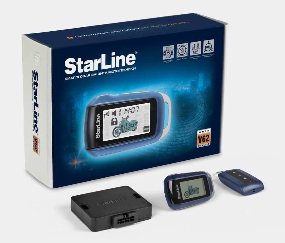 Автосигнализация StarLine V62 Moto Dialog (для мотоциклов) Автосигнализация StarLine V62 Moto Dialog (для мотоциклов)