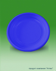 Тарелка одноразовая десертная синяя