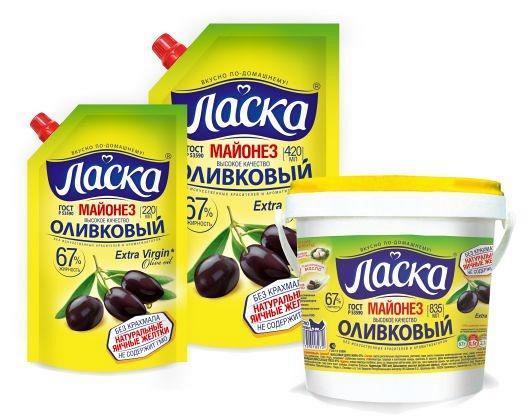 Майонез Ласка Оливковый, Extra Virgin, 67%