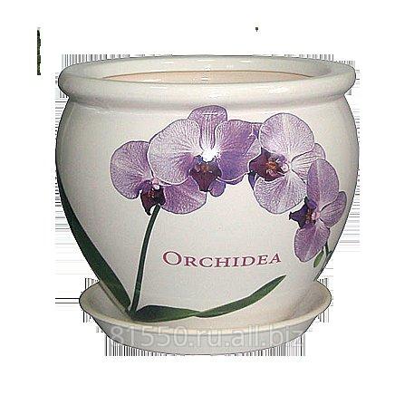 Горшок для цветов керамический Вьетнам №3 Бел Орхидея
