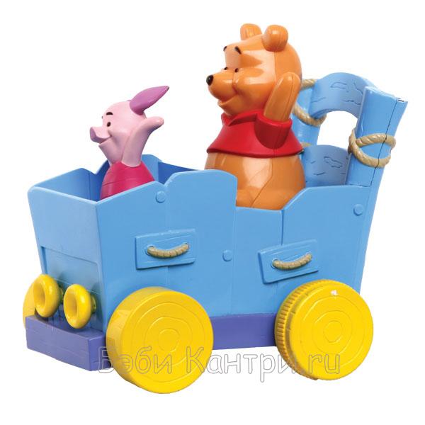 Каталка инерционная Винни и Хрюня Tomy Disney 71874